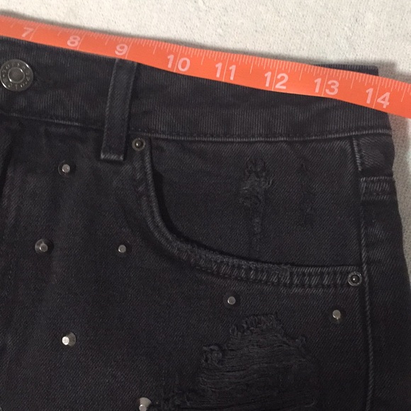 Topshop high waisted Denim shorts - Picture 15 of 16